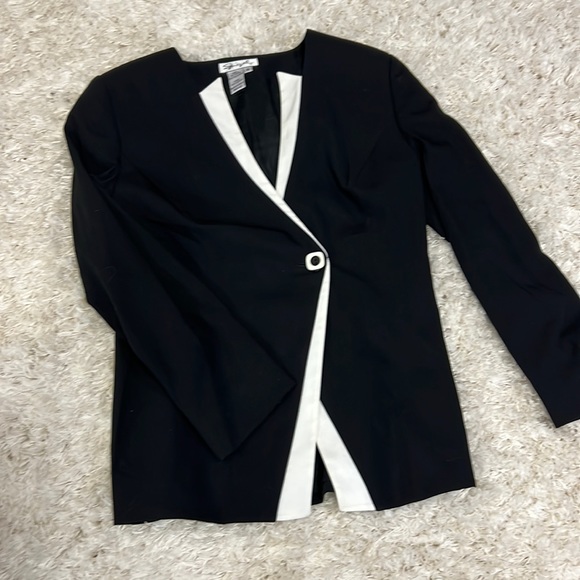 *vintage alert* black and white mod Spiegel blazer - Picture 1 of 3